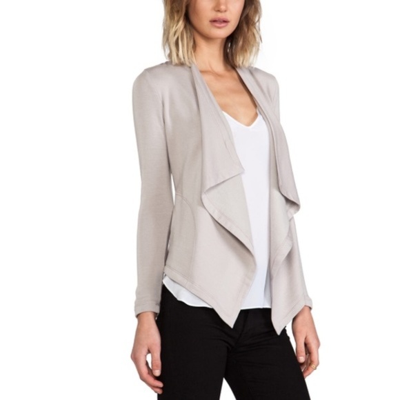 Heather Sweaters - HEATHER - Fleece Peplum Cardi - Pewter